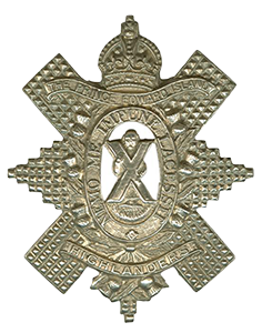 The World War Two era cap badge of the Prince Edward Island Highlanders
